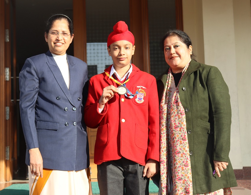 BRONZE MEDAL IN (UNDER 12) 10 METER AIR PISTOL SHOOTING COMPETITION